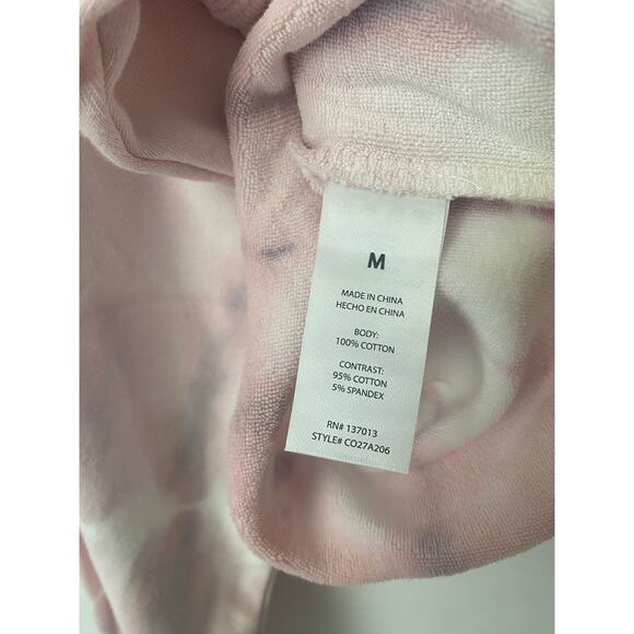 WILDFOX WTC COTTON CANDY TIE DYE CROPPED SWEATSHIRT NWT SIZE MEDIUM - Picture 5 of 7